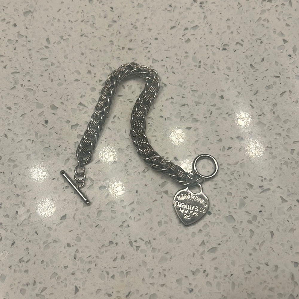 Vintage Tiffany & Co bracelet with braided rope detail.